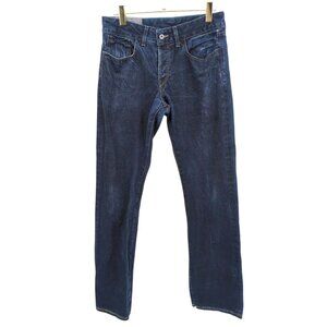 Loomstate Organic Cotton Jeans W31 Dark Wash Button Fly USA‎ Made Eco Minimalist
